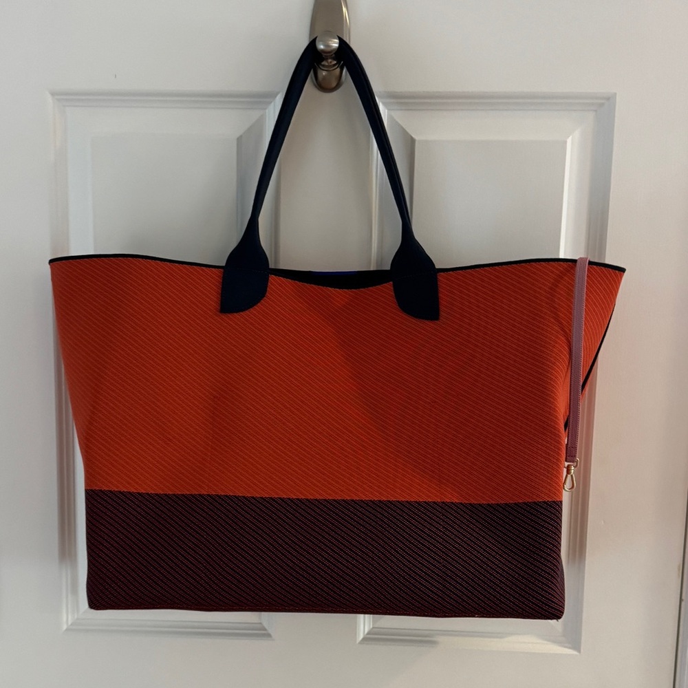 Rothy's Orange and Brown Tote Bag